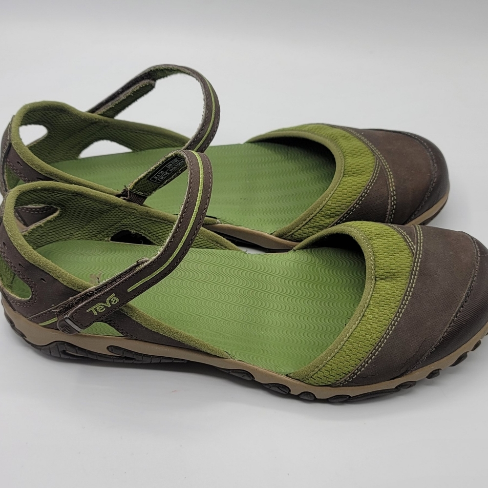 TEVA 4188 Pasas Ankle Strap Mary Jane Sandals Flats Shoes Woman's size 10